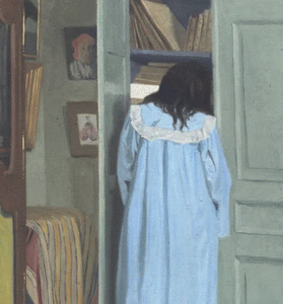 Junio de 2021: Viviendo y trabajando en mi habitación, como la mujer de azul pintada por Vallotton. 