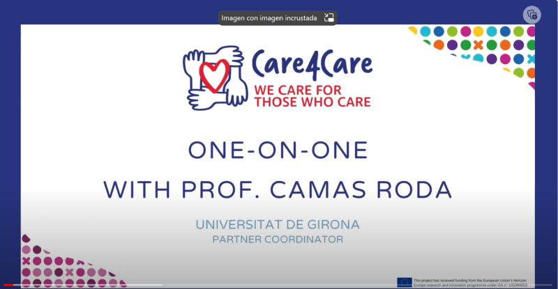 Entrevista (en inglés) para presentar el Proyecto de investigación Horizon Europe: Cuidemos a las personas que cuidan 